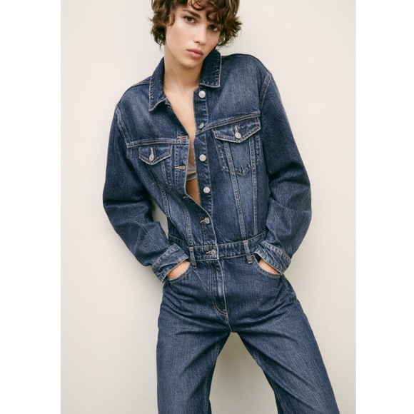 Zara Denim TRF Jumpsuit - Picture 3 of 14